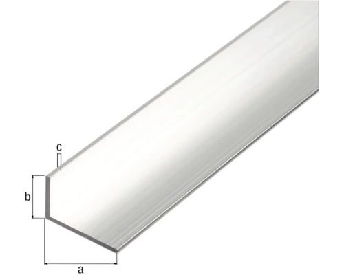 Profil unghiular din aluminiu cu dimensiuni