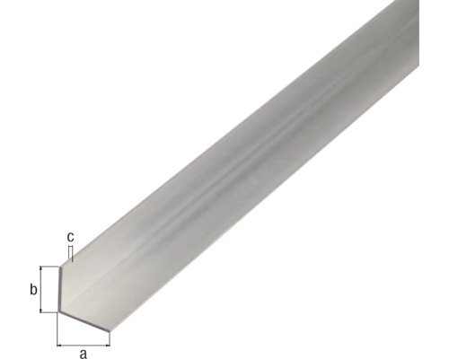 Profil unghiular din aluminiu cu dimensiuni