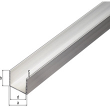 Profil U din aluminiu cu dimensiuni