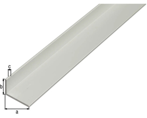 Profil unghiular cu dimensiunile a, b, c.