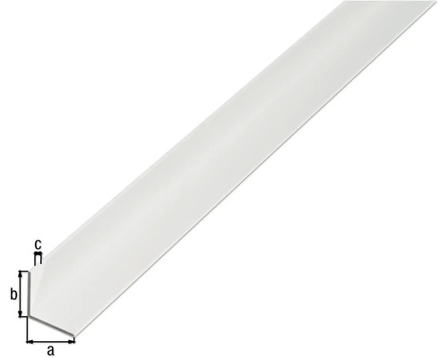 Profil unghiular din plastic cu dimensiuni