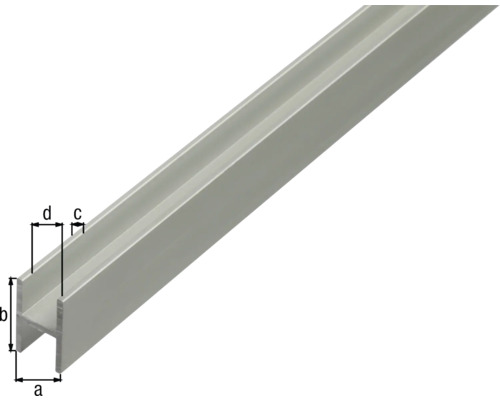 Profil din aluminiu cu dimensiuni