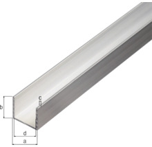 Profil U din aluminiu cu dimensiuni