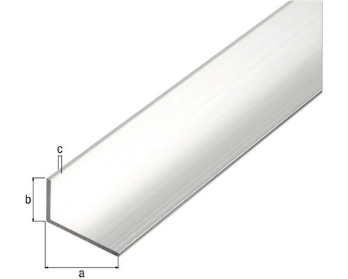 Profil din aluminiu cu dimensiunile a, b și c