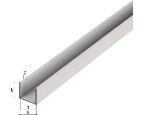 Profil U pentru construcție și fixare