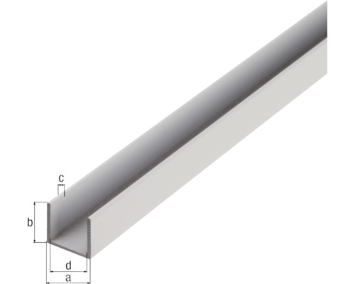 Profil U din metal cu dimensiuni