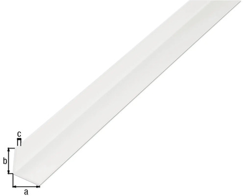 Profil unghiular din plastic cu dimensiuni