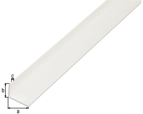Profil colț din plastic cu dimensiuni