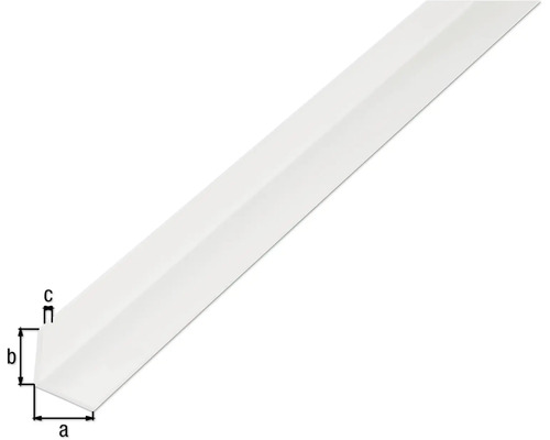Profil unghiular din plastic cu dimensiuni