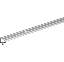 Profil margine treaptă din aluminiu cu orificiu