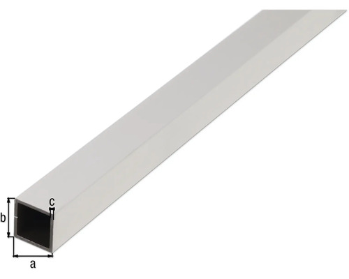 Profil rectangular din aluminiu cu dimensiuni