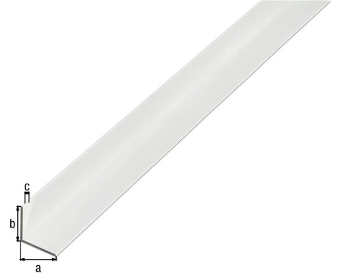 Profil unghiular din plastic cu dimensiuni