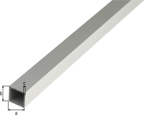 Tub pătrat din aluminiu cu dimensiuni