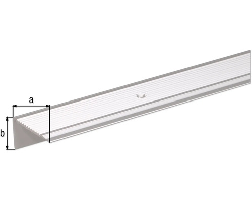 Profil din aluminiu pentru marginea treptelor cu dimensiunile a și b