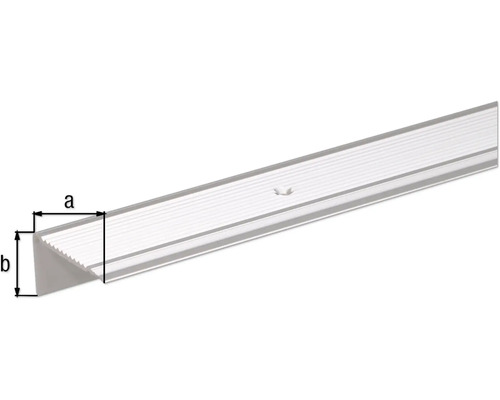 Șină de profil cu dimensiunile a și b.