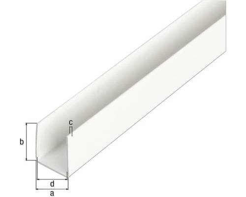Profil unghiular din plastic cu dimensiuni