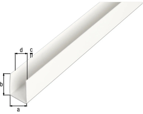 Profil din plastic cu dimensiuni pentru meșteri