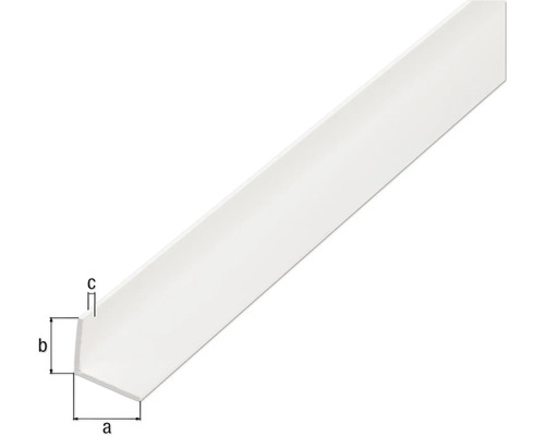 Profil unghiular din plastic cu dimensiuni