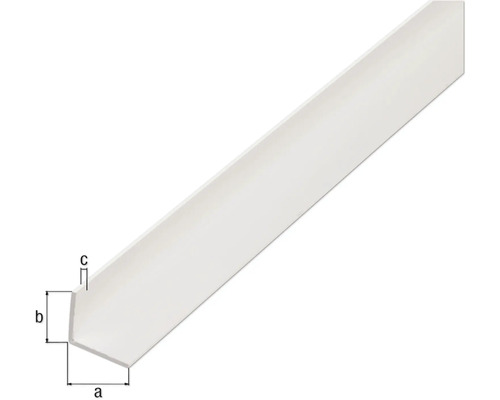 Profil colțar din plastic cu dimensiuni