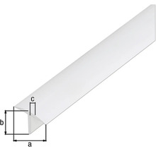 Profil colțar din plastic cu dimensiuni