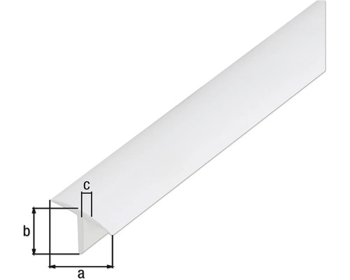 Profil colțar din plastic cu dimensiuni