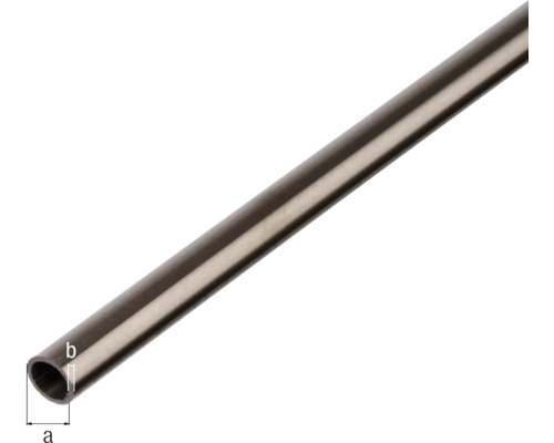 Țeavă metalică cu indicațiile a și b pentru a indica dimensiunile