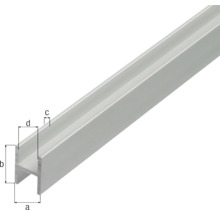 Profil din aluminiu cu detalii dimensionale