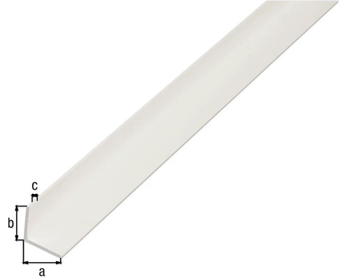 Profil de capăt din plastic cu dimensiuni