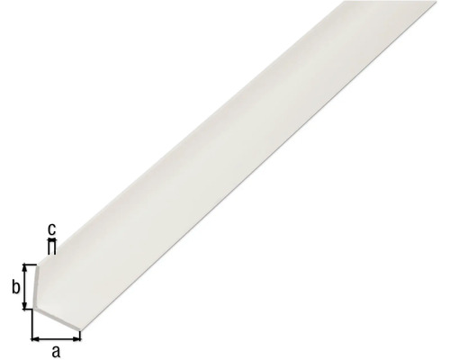 Profil unghiular din plastic cu dimensiuni