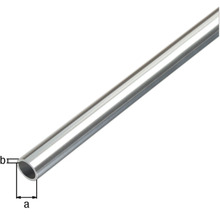 Țeavă metalică cu marcajele a și b pentru indicarea dimensiunilor
