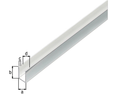 Profil U din metal cu dimensiuni