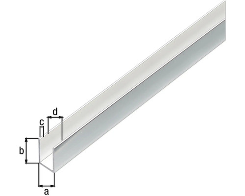 Profil U metalic cu dimensiuni