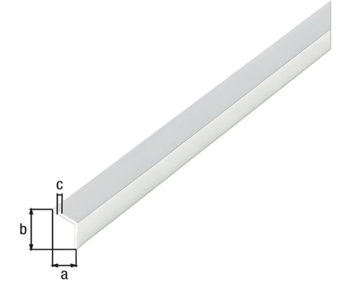 Profil din aluminiu cu marcajele a, b și c