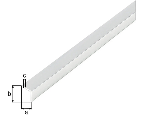 Profil din aluminiu cu reprezentare schematică a dimensiunilor