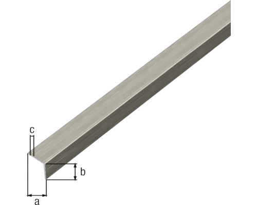 Profil U din metal cu dimensiuni indicate