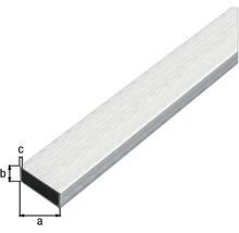 Profil dreptunghiular din aluminiu cu dimensiuni
