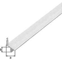 Profil unghiular din aluminiu cu dimensiuni.