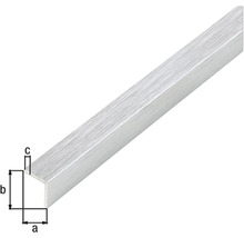 Profil unghiular din aluminiu cu dimensiuni specificate