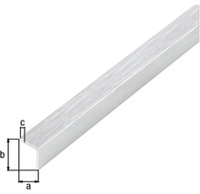 Profil U din aluminiu cu dimensiuni