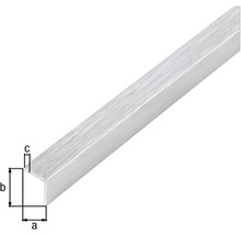 Profil U din aluminiu cu dimensiuni