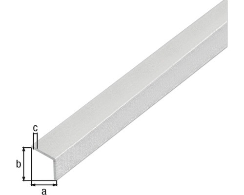 Profil unghiular din aluminiu cu dimensiuni