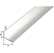 Cornier aluminiu Alberts 40x20x2 mm, lungime 2,6m-thumb-1