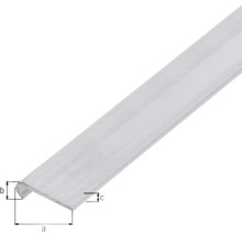 Profil de protecție a marginilor din aluminiu cu indicații dimensionale