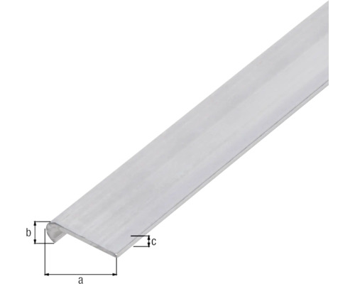 Profil de protecție a muchiilor din aluminiu cu dimensiuni