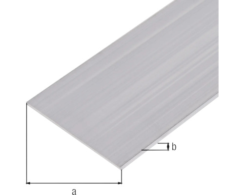 Bară plată din aluminiu cu dimensiuni