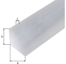 Profil unghiular din aluminiu cu dimensiuni