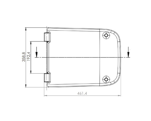Desen tehnic al unui element de construcție cu dimensiuni în milimetri