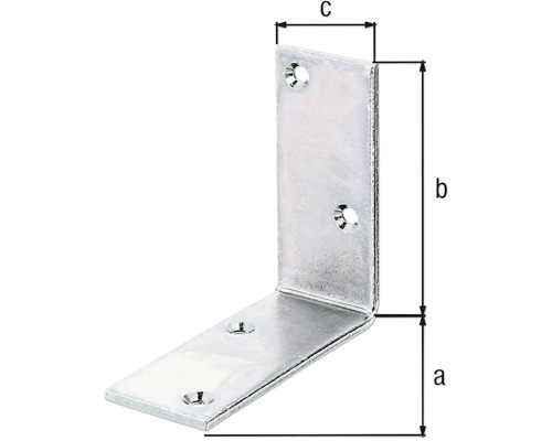 Conector unghiular metalic cu dimensiuni pentru proiecte de bricolaj