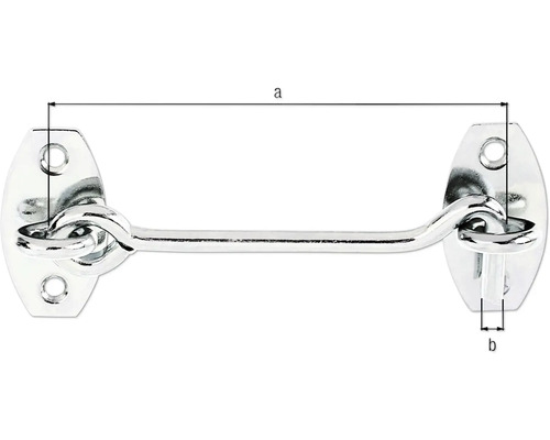 Cleștar de fereastră cu dimensiuni indicate