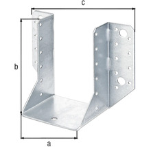 Papuc tip A grindă lemn Alberts 80x120x2 mm, oțel zincat Sendzimir-thumb-1 Papuc tip A grindă lemn Alberts 80x120x2 mm, oțel zincat Sendzimir-thumb-1